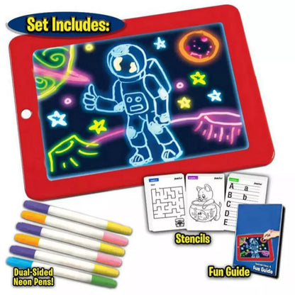 Magic Pad Create Art That GLOWS Light Up LED Board Draw For