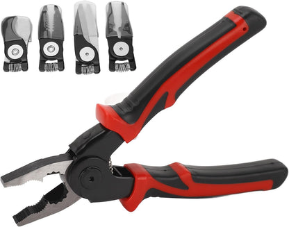5 in 1 Portable Tool Steel Wire Cutters, 5 Replaceable Heads, Anti