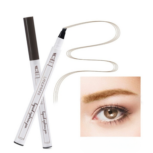 1 Piece 4 Tip Eyebrow Pen | Waterproof Tattoo Tint Fine Sketch