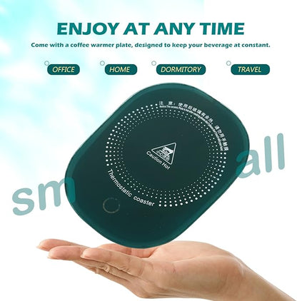 Electric Heated Coffee Mug with Temperature Controlled Pad (random color)