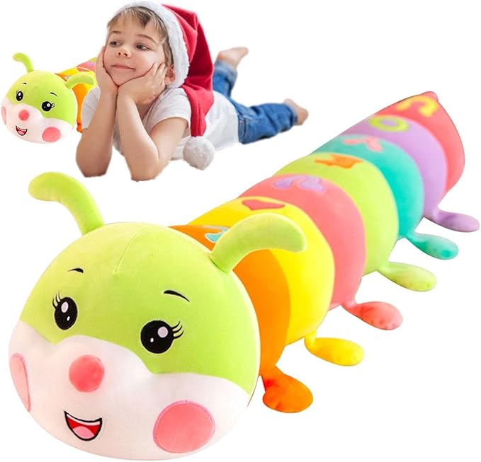 Caterpillar Figures Plush Toy - Stuffed Charm Caterpillar Pillow Toy | Colorful