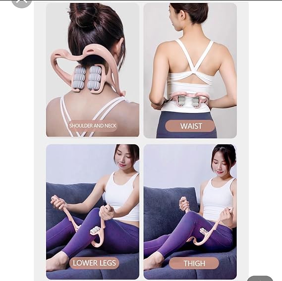 Manual Neck Massager For Cervical pain, deep Tissue | Handheld Massager Tool