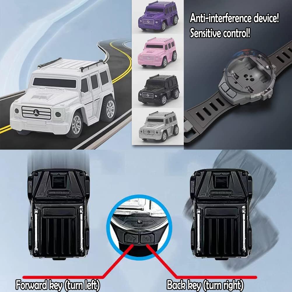 Mini Car with Remote Control Mini Remote Control Car Watch Racing Car