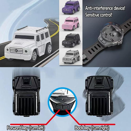 Mini Car with Remote Control Mini Remote Control Car Watch Racing Car