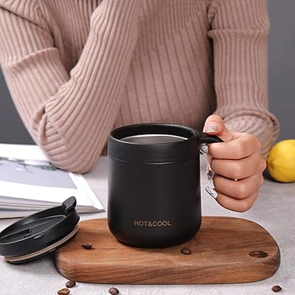 Coffee Mug with Handle 850ml Insulated Stainless Steel Coffee Travel Mug/(random color)