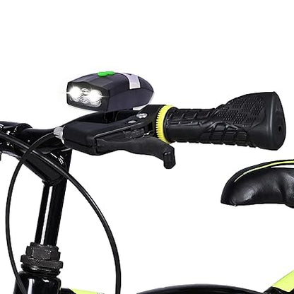 3 LED Bicycle Front Head light &amp; bell siren alarm hooter /