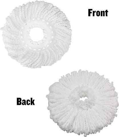 (PACK OF 3)Spin Mop Refill - Extra Head, Additional Microfiber Mop Round