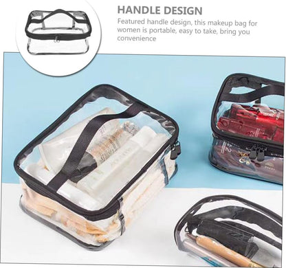 Clear Travel Makeup Bag Waterproof, Portable, and Stylish Organizer for Cosmetics