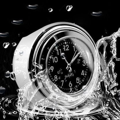 Universal Waterproof Chrome Motorcycle Handlebar Clock Luminous Quartz Watch for Bikes