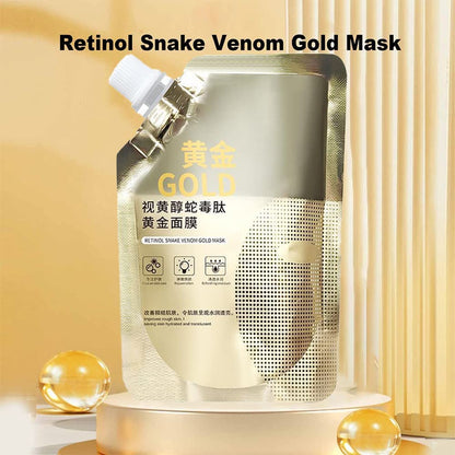 Retinol Snake Venom Peptide Gold Mask Moisturizing Anti-aging Anti-wrinkle Brightening Oil Control
