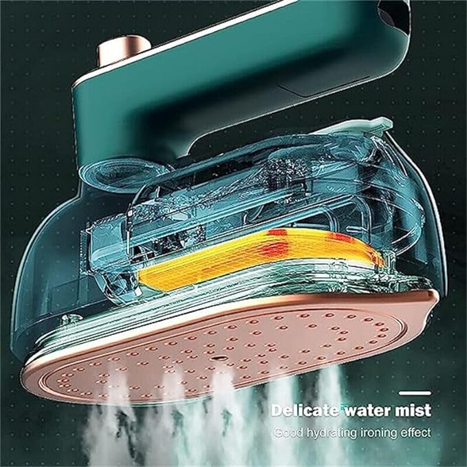 Portable Handheld Steam Iron, 180° Rotatable Professional Mini Steam Iron for Clothes,