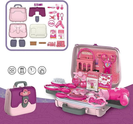 24 PCS Girls Fashion Beauty Salon Toys, Early Education Toys, Kids Makeup