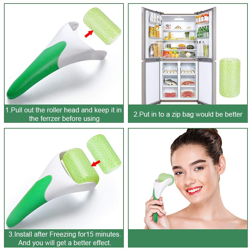 MARZAHAR Ice Roller for Face &amp; Eye Puffiness Relief, Cold Gel Ice