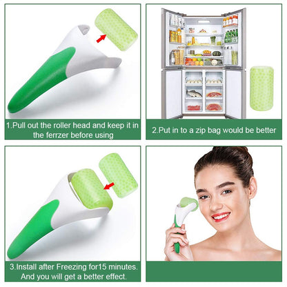 MARZAHAR Ice Roller for Face &amp; Eye Puffiness Relief, Cold Gel Ice