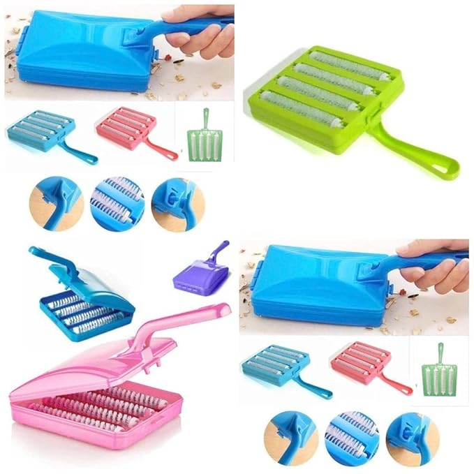 Plastic Handheld Carpet Roller Cleaning Brush Car Seats, Table Linen, Sofas, Bed
