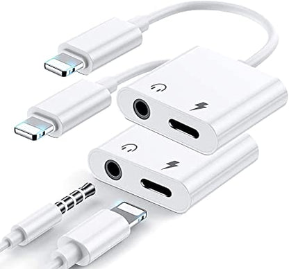 Apple iPhone Connector Lightning to 3.5mm Earphone Jack &amp; Mobile Charging Jack