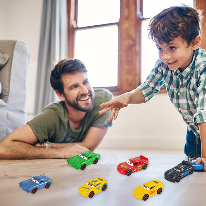 6-Piece Mini Metal Alloy Car Dinky Set Durable Die-Cast Toy Vehicles