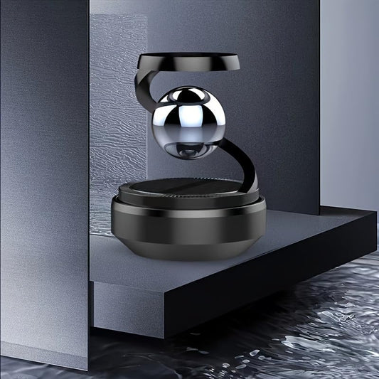 Star Solar Powered Levitating Ball Air Freshener for Car Dashboard, Aesthetic Car