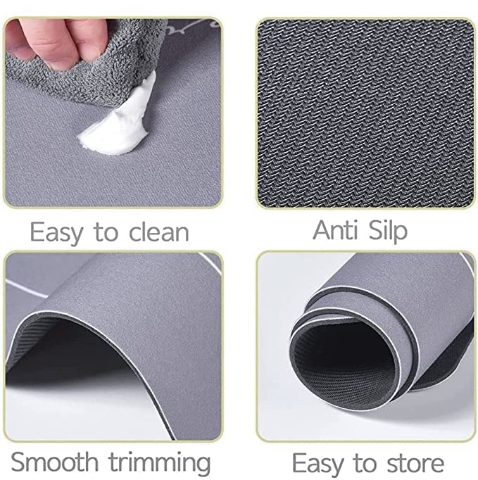 Nonslip Soft Rubber Bath Mat for Bathtub and Shower, Anti Slip Bacterial