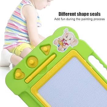 Magnetic Learning Drawing Board for Kids Erasable Doodle Pad with Pen,