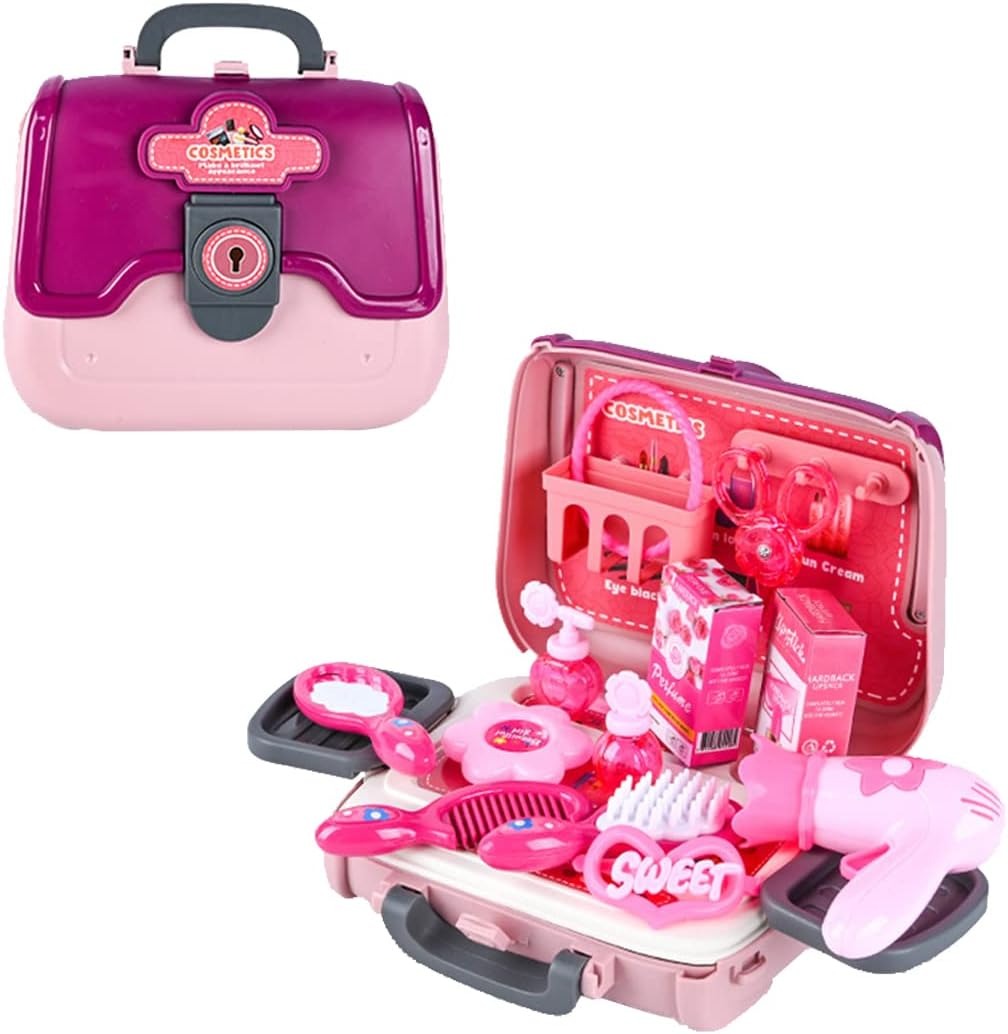 24 PCS Girls Fashion Beauty Salon Toys, Early Education Toys, Kids Makeup