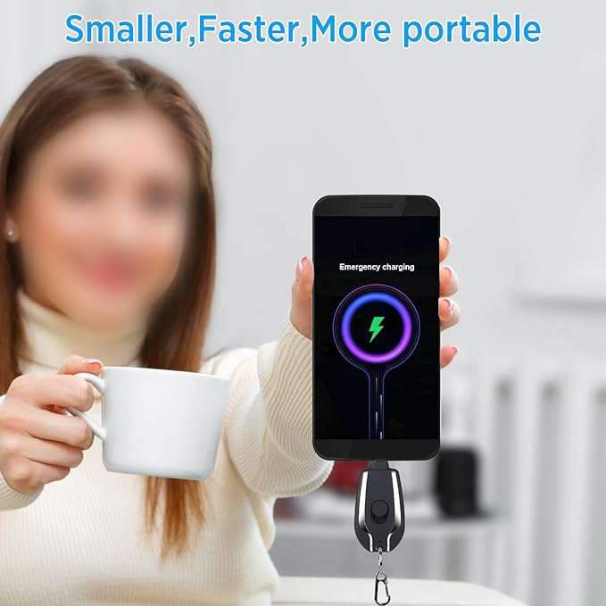 Keychain power bank | Keychain Portable Charger, Mini Power Emergency Pod Key