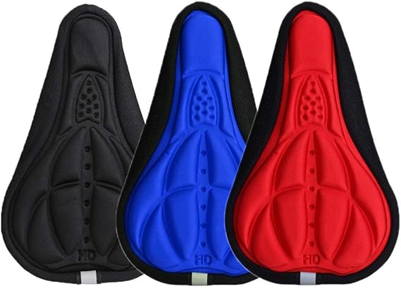 Bicycle Saddle Seat Cover Soft GEL Foam Pad Padded Breathable Non-slip