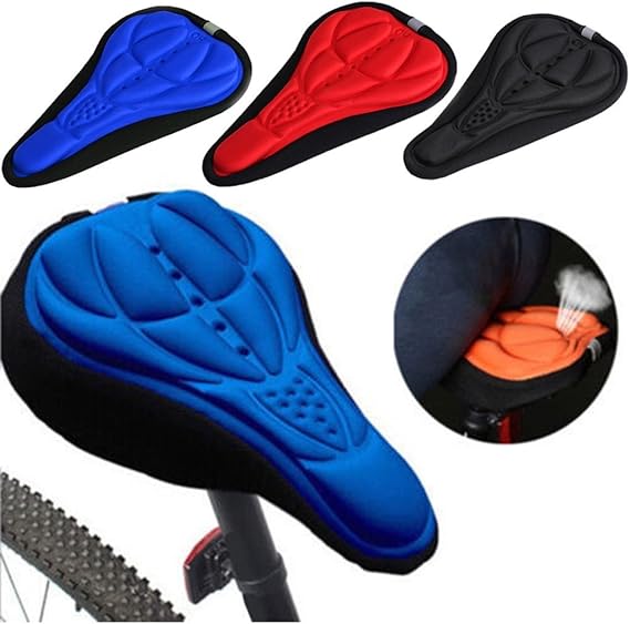 Bicycle Saddle Seat Cover Soft GEL Foam Pad Padded Breathable Non-slip