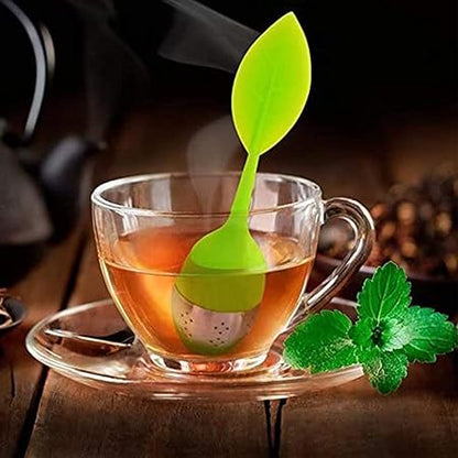 Tea Infuser, 2 in 1 Silicone Tea Infuser, Stainless Steel Silicone Tea