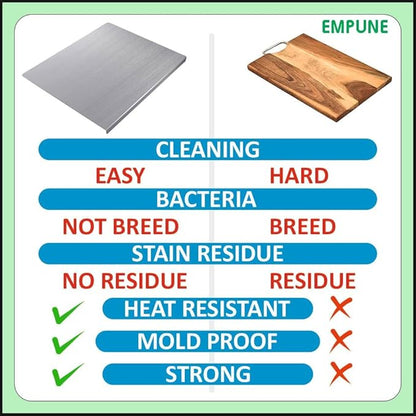 Stainless Steel Cutting Board! 🔪✨ Durable, hygienic, and easy to