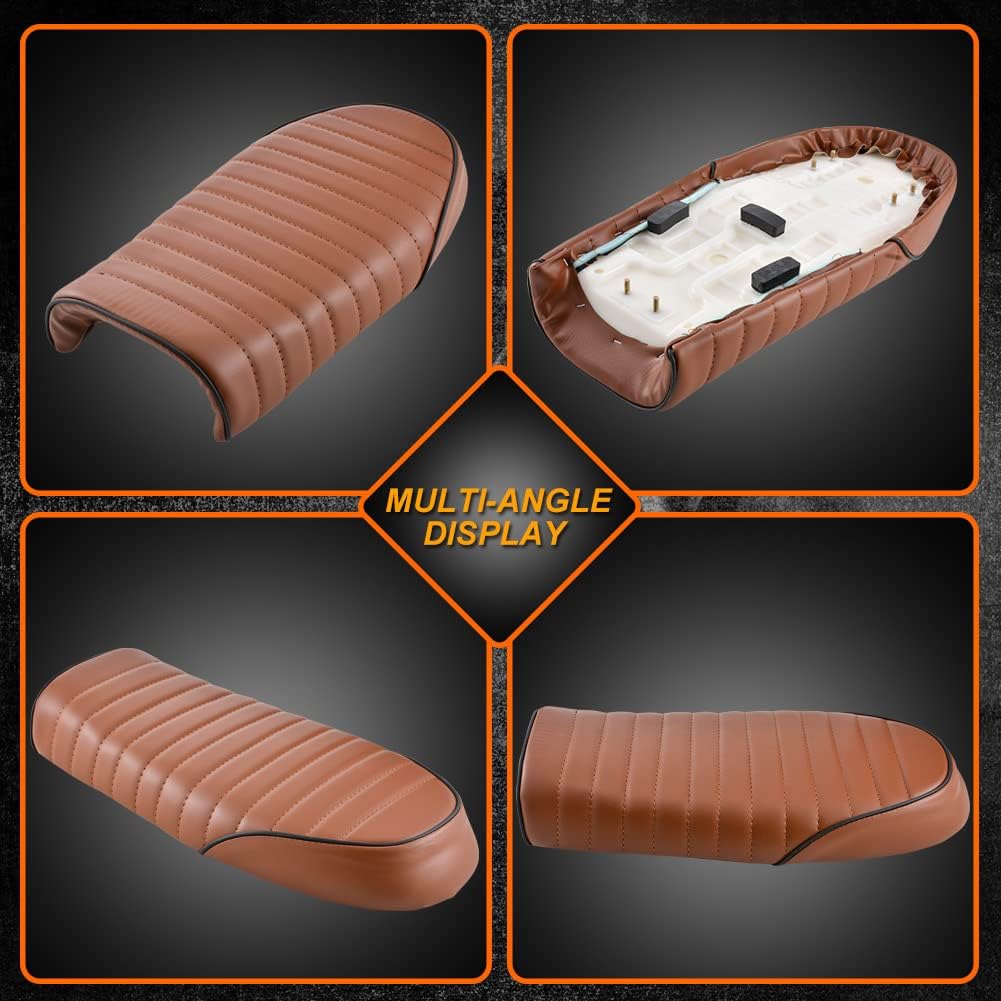 High-Quality Cafe Racer Bike Seat with Complete Fitting | Compatible with CD