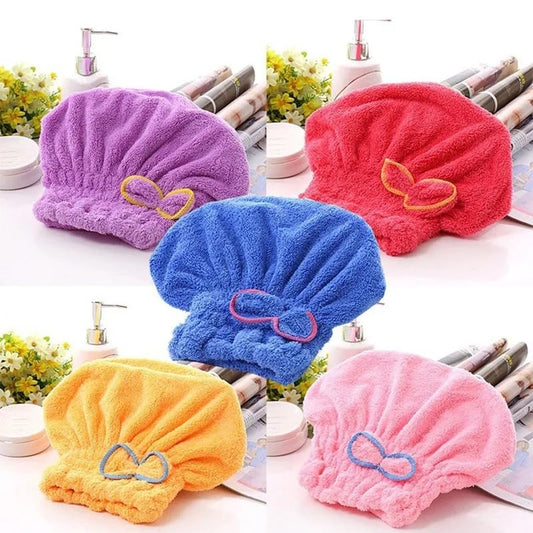 Hair Drying Towels, Ultra Absorbent Hair Drying Cap Towel for Women Adults