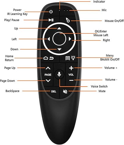 Wireless Air Mouse With Voice Control YouTube, Netflix For Android mobile and