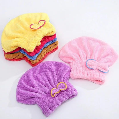 Hair Drying Towels, Ultra Absorbent Hair Drying Cap Towel for Women Adults