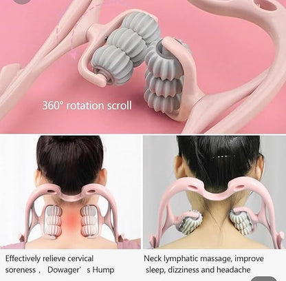 Manual Neck Massager For Cervical pain, deep Tissue | Handheld Massager Tool