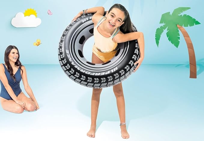 Intex Giant Tire Tube 36 Inch Swim Ring For Summer | Swimming