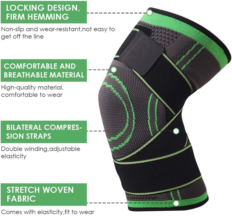Knee Support Band for Pressure Weaving with 3D Weave Protection Against Injury