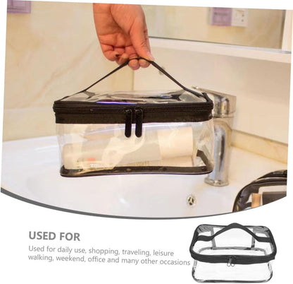 Clear Travel Makeup Bag Waterproof, Portable, and Stylish Organizer for Cosmetics