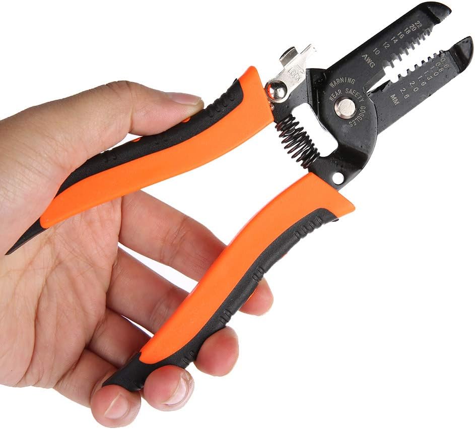Stripping Pliers, Multifunctional Stainless Steel Wire Cable Stripping Pliers Cutting Tool Wire