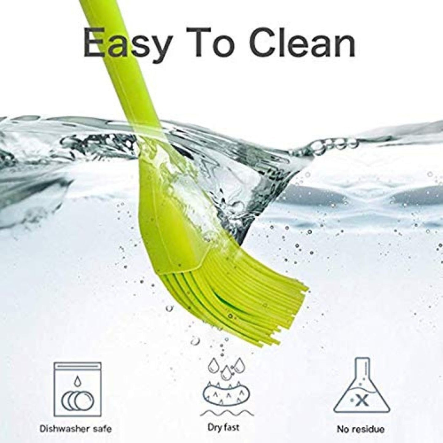 01 Piece Food Grade Kitchen Household Oil Heat Resistant Silicone Brush, Brush