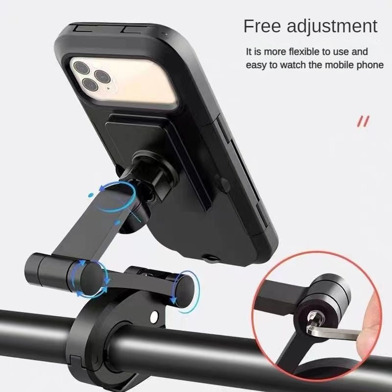 Waterproof Magnetic Bicycle Mobile Phone Holder 360° Rotation