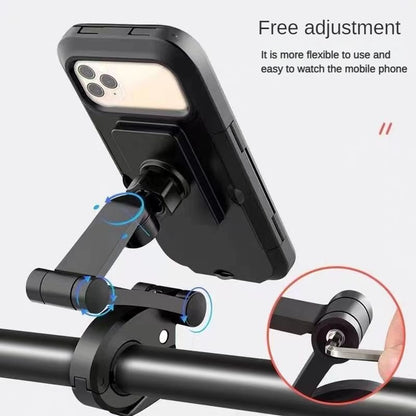 Waterproof Magnetic Bicycle Mobile Phone Holder 360° Rotation