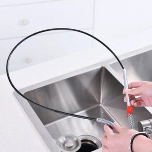 Stainless Steel Sink Wire | Drain Cleaner Wire Spring Sink Cleaning Stick