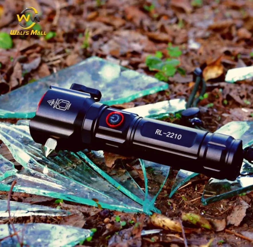 super Powerful 2-in-1 Emergency Flashlight torch &amp; Charging Bank Waterproof LED 2210long