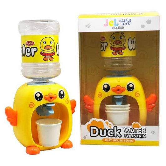 Mini Cute Simulation Duck Water Dispenser Set Toy Educational Playhouse Drinking
