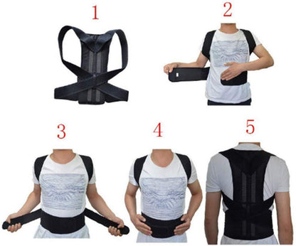 Back pain relief posture corrector belt