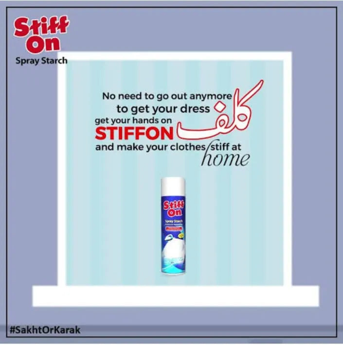 Fabric Starch Spray Stiff On for crisp and fresh clothes -