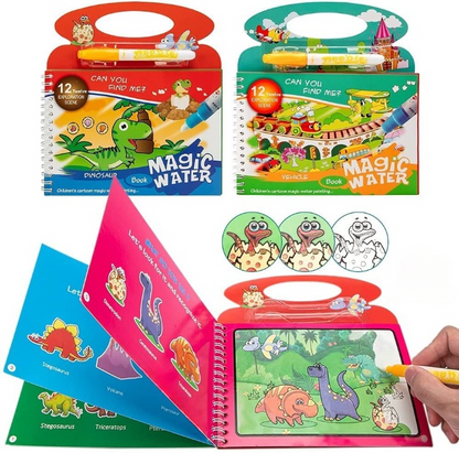 New Magic Water Book Painting Drawing Coloring Board Book Magic Water Pen