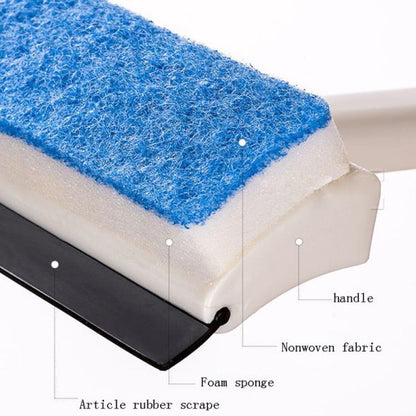 Pack of 2 - Sponge with Wiper for Window Glass, Wall