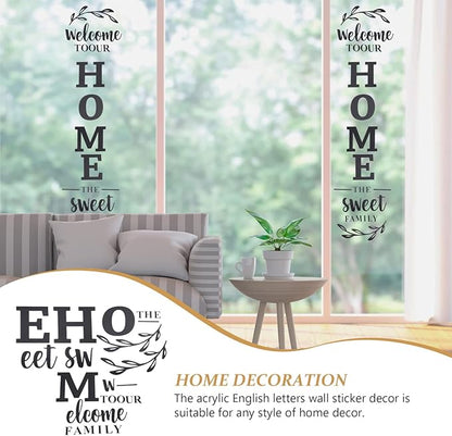3d Wall art Welcome to Our Home the Sweet Family Wall Decoration